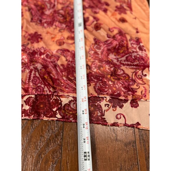 NEW Torrid Velvet Burnout Pink Red Whimsy Goth Fairy Kimono Cardigan Shawl Sheer - Picture 13 of 16